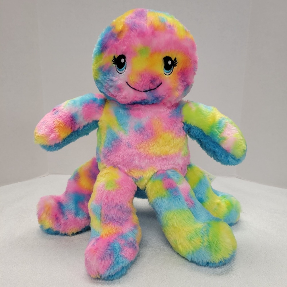 Build-A-Bear Workshop Rainbow Tie-Dye Octopus plush